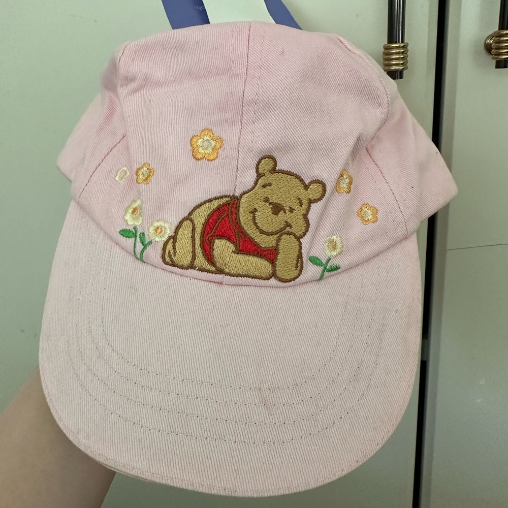 Vintage New Pink Winnie the Pooh Embroidered Baseball Cap